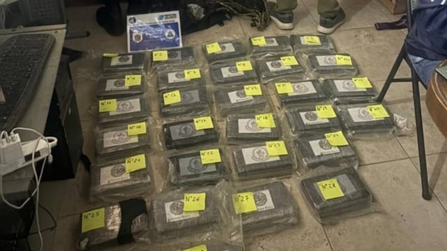 Aseguran que los 34 kilos de cocaína secuestrados en Monte Hermoso, son de alta pureza.