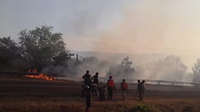 Más de 20 hectáreas de monte nativo arrasados por el fuego en Cerro Corá.