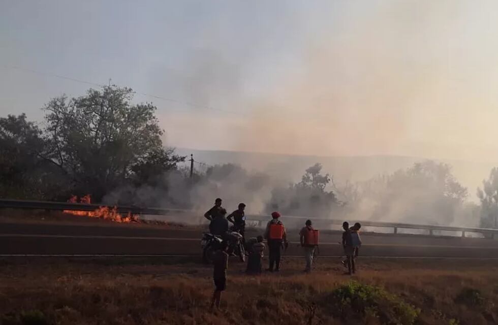 Más de 20 hectáreas de monte nativo arrasadas por el fuego en Cerro Corá