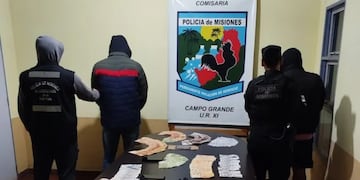 Detienen a dos hombres tras millonario robo en una cooperativa yerbatera de Campo Grande.