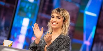 Lali Espósito durante su entrevista en el programa español "El Hormiguero".
