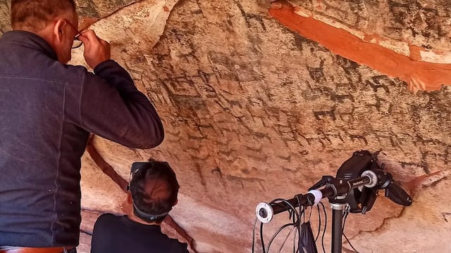 Un equipo interdisciplinario de profesionales realizó un estudio arqueométrico de las pinturas rupestres de Inca Cueva.