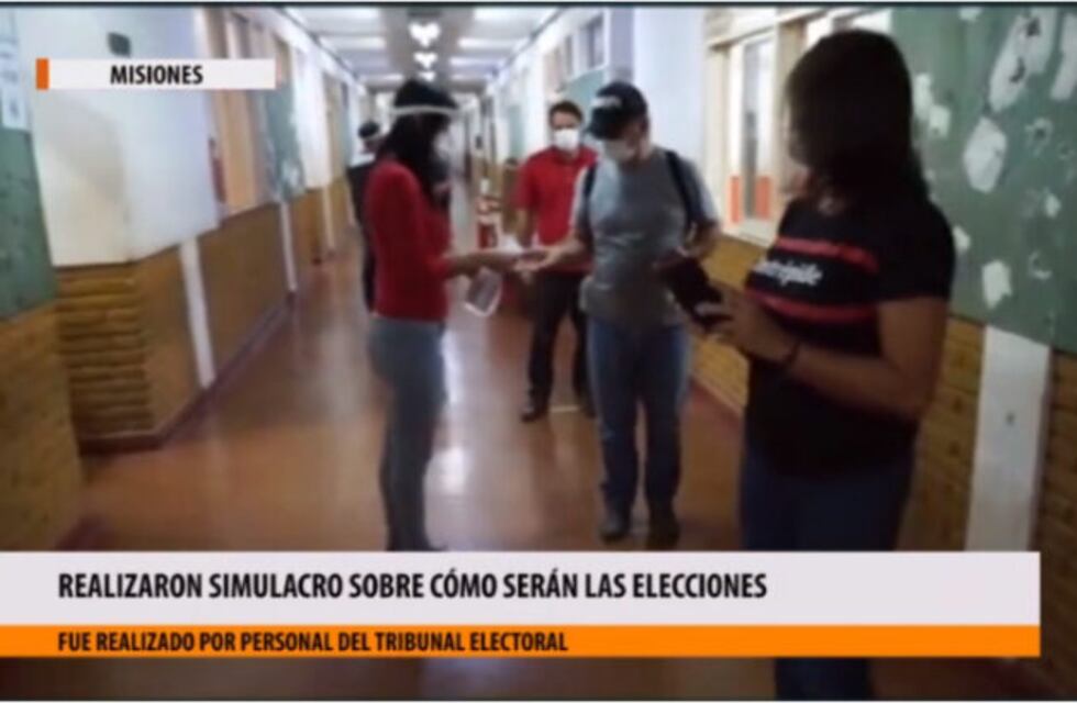 Elecciones en Misiones: realizaron simulacros en escuelas de Posadas