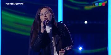 La voz Argentina: Quién es Soledad Gilabert, la joven que llegó al certamen gracias a la ayuda de su pueblo (Captura de pantalla)