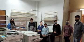 Se inauguró el Centro de Fotocopiado de Cresta que será atendido por alumnos de la Escuela Nº 501