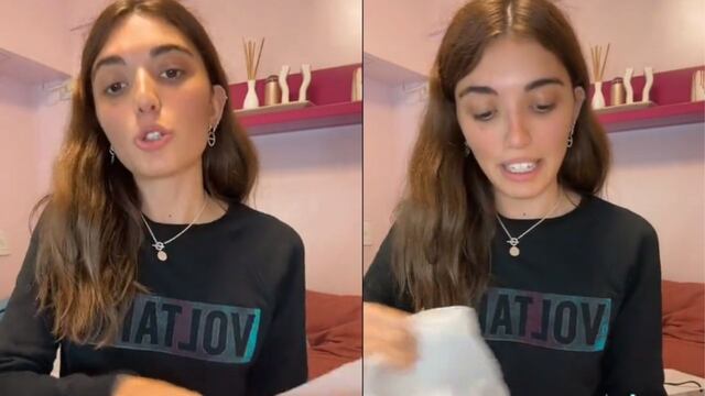 Una joven se hizo viral al comprar un buzo y revelar su precio