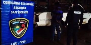San Vicente: manejaba una camioneta robada y terminó detenido.