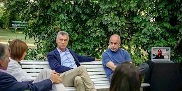 Patricia Bullrich, Mauricio Macri y Horacio Rodríguez Larreta. (La Voz/Archivo)