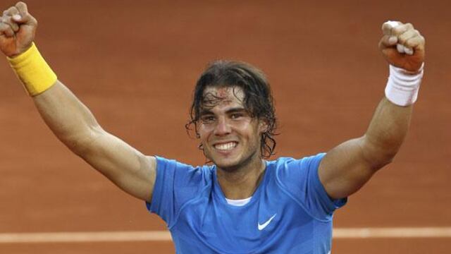 Rafael Nadal conquistando su cuarto Roland Garros.
