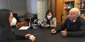 Prudencio Díaz, un maipucino por adopción a quien la Legislatura de Mendoza reconoció por su “contribución, compromiso y labor constante en pos del desarrollo de la sociedad mendocina”.