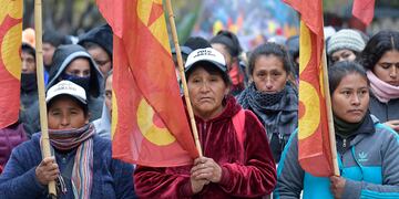 La Unidad Piquetera movilizará el Día de la Independencia de Estados Unidos contra Sergio Massa y Victoria Tolosa Paz.
foto:  Orlando Pelichotti