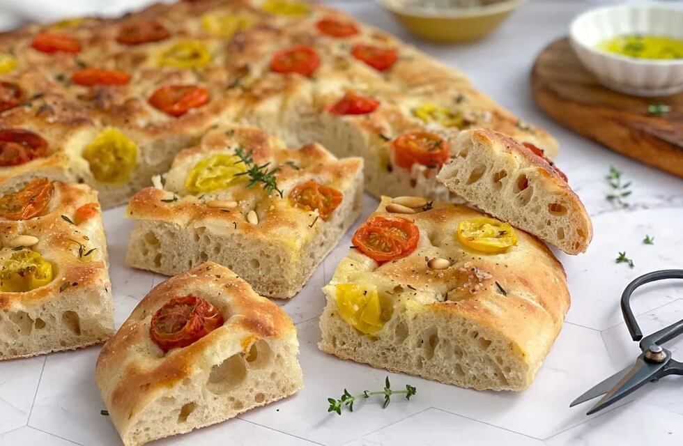 Falsa focaccia: en pocos minutos y con 3 ingredientes