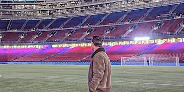 Lionel Messi visitando el Camp Nou en Barcelona (Instagram)