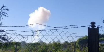 La explosión trajo angustia y temor en Villa María y Villa Nueva (foto El Diario).