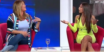 La modelo se cruzó con Mariza Balli y Ximena Capristo.