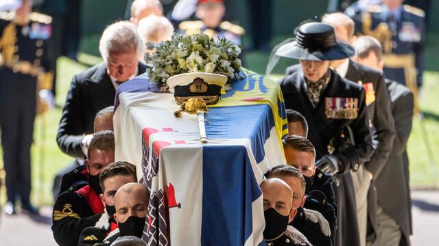 Íntimo funeral del Príncipe Felipe.