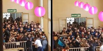 Patovicas sacan a las piñas a estudiantes opositores de la Facultad de Derecho que querían participar de una asamblea