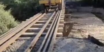 Retroexcavadora que buscó el cuerpo de Don Pedro, en San Juan.