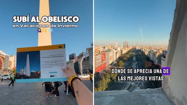 Vacaciones de invierno 2025: cómo subir gratis al mirador del Obelisco de Buenos Aires