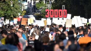 En Córdoba,  fuerte repudio al acto impulsado por la candidata a vice presidente de Javier Milei (La Voz archivo / Facundo Luque).