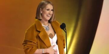 Céline Dion en su última aparición pública en una premiación.