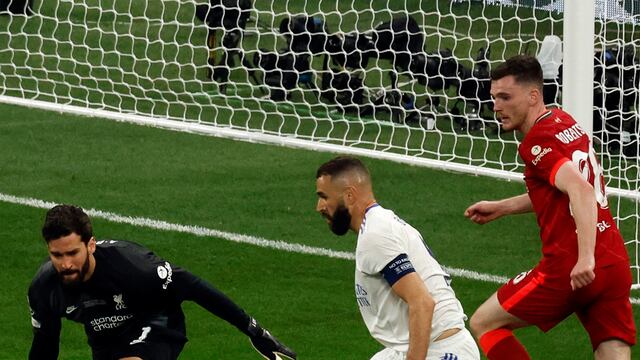 Real Madrid había anotado el 1-0 ante Liverpool pero fue anulado por fuera de juego.