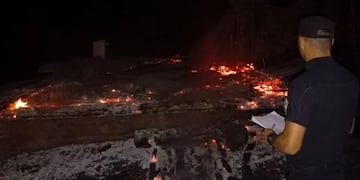 Incendio arrasa con una vivienda en Colonia Delicia.