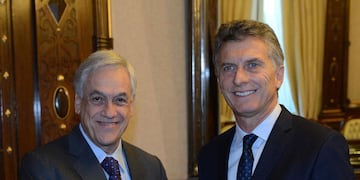 Mauricio Macri y Sebastián Piñera. (AP)