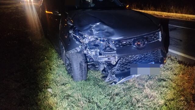 Un motociclista resultó herido tras un accidente de tránsito