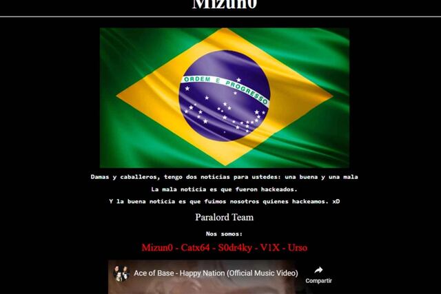 Hackearon el portal del Consejo General de Educación de Entre Ríos: apareció con mensajes en portugués y bandera de Brasil