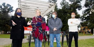 Margarita Stolbizer, de campaña en Azul