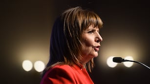 Patricia Bullrich presenta a Carlos Melconian como su referente en economía. (Pedro Castillo / La Voz)