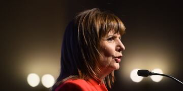 Patricia Bullrich presenta a Carlos Melconian como su referente en economía. (Pedro Castillo / La Voz)