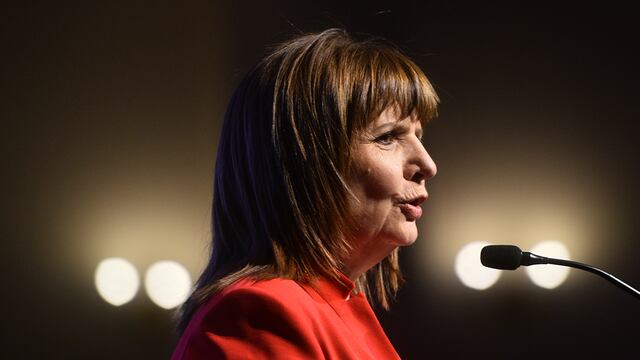 Patricia Bullrich presenta a Carlos Melconian como su referente en economía. (Pedro Castillo / La Voz)