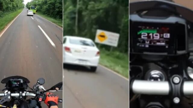Terror al volante en el Parque Nacional Iguazú: se filmó a más de 200 km/h en un cruce de fauna.