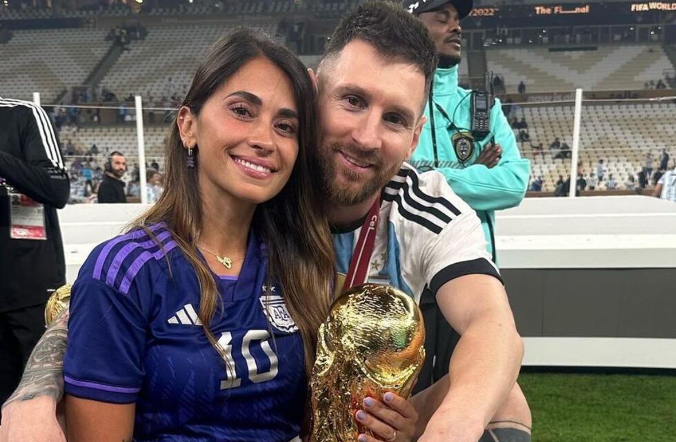 Ante el gol agónico de Lionel Messi, Antonela Roccuzzo estalló de alegría