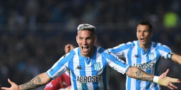 Enzo Copetti anotó un doblete en la goleada de Racing ante Aldosivi por 5 a 0.