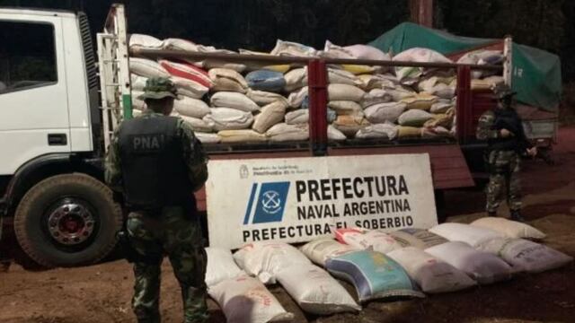 Casi 12 toneladas de soja ilegal fueron incautadas en El Soberbio.