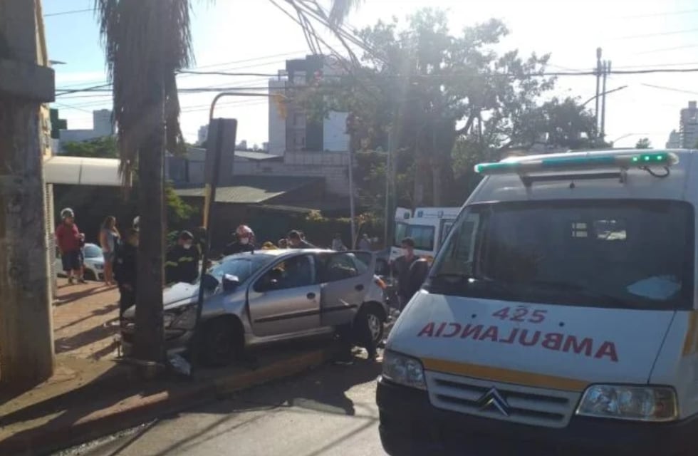 Un fuerte choque deja dos heridos en Posadas