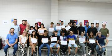 Se recibieron 17 chicos del Centro Municipal de Capacitación en Oficios