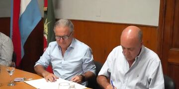 Salto Grande firmó un nuevo convenio con la Liga Concordiense de Fútbol