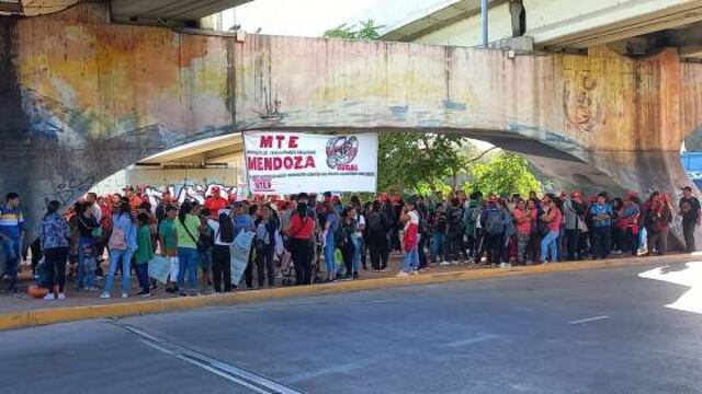 Productores rurales marcharon en Mendoza para mostrar la contracara de la Fiesta de la Vendimia.