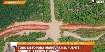 Ya se encuentra listo el puente táctico sobre el arroyo Pindaytí.