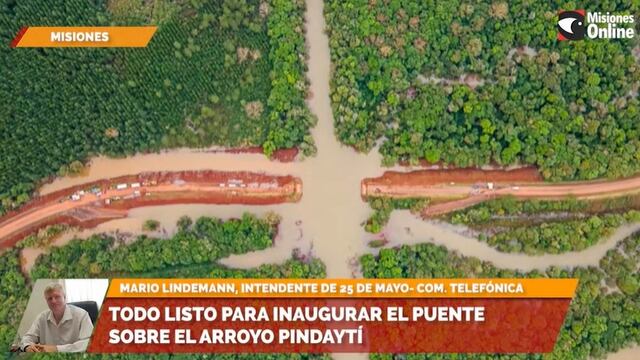 Ya se encuentra listo el puente táctico sobre el arroyo Pindaytí.
