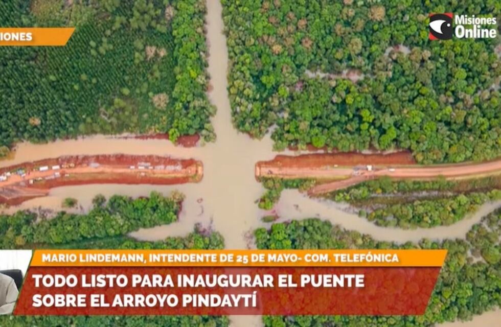 Ya se encuentra listo el puente táctico sobre el arroyo Pindaytí