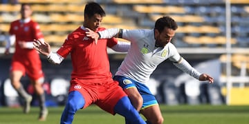 Lucas Gamba fue titular en el triunfo canalla