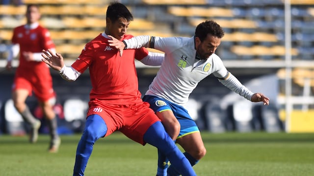 Lucas Gamba fue titular en el triunfo canalla