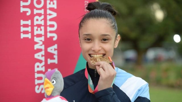La taekwondista argentina Giulia Sendra obtuvo la medalla de oro