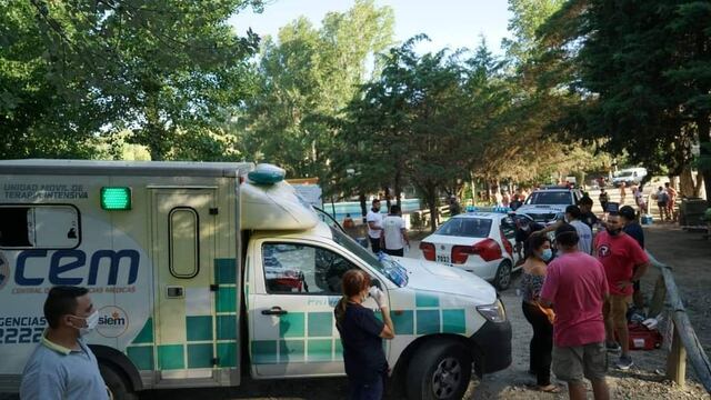 Murió un joven de 24 años tras arrojarse al río en el balneario "Las 7 Cascadas" en La Falda. (Foto: 24 Crónica Cosquín HD).