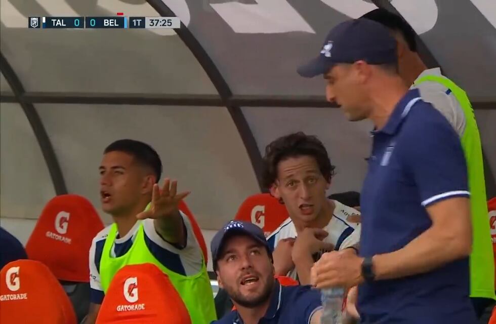 El Talleres-Belgrano caliente: se enojó el paraguayo Matías Galarza al ser reemplazado